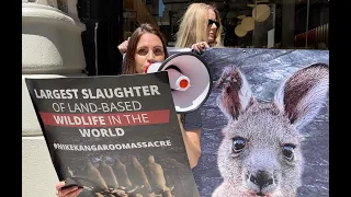 Animal Rights Activists Protest Nike Over Kangaroo Killing