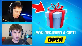 Gifting Skins to FAMOUS YOUTUBERS in Fortnite