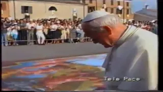 Pope Giovanni Paolo II: Visits Grazie di Curtatone, Mantua, Italy 1991