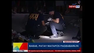 BP: Babae, patay matapos pagbabarilin sa Navotas City