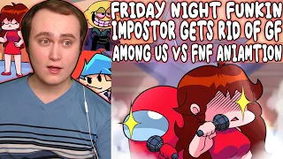 Impostor Gets Rid of Friday Night Funkin Girlfriend - Among us Vs FNF | Reaction