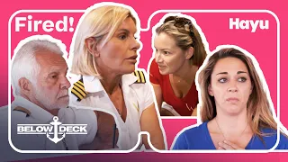 Every time a Captain fired someone | Below Deck