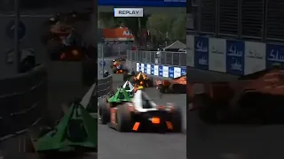 Monaco E-Prix 2023- Rast and Lotterer collide