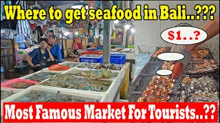 Famous Market For Tourists in Bali..| Best way To Get Seafood In Bali..?? | Jimbaran seafood Market