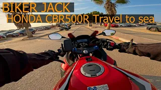 Honda CBR500R  Travelling to the sea on a sport bike | Gopro 11 Hero Black | 4K video | #bikerjack