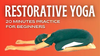 #11 Day - Restorative Yoga for Beginners । 20 minutes Yoga for Beginners । Yoga with Amit