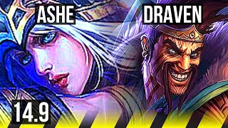 ASHE & Braum vs DRAVEN & Pyke (ADC) | Dominating, Rank 11 Ashe | KR Challenger | 14.9