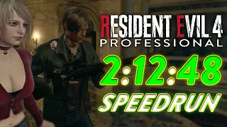 Resident Evil 4 Remake Professional Speedrun || 2:12:48