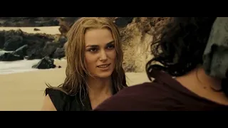 Pirates of the Caribbean  At World's End 2007   Elizabeth Swann & Will Turner Romantic Scene