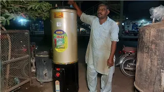 Electricity and Gas Supported Water Heater Geyser Making in Local Shop