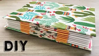 👉How to Make an EASY Handmade NOTEBOOK [Seamless] 📚 BINDING Tutorial ➡️ Step by Step