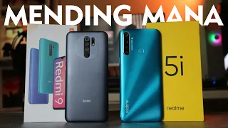 DUEL RAJA SEJUTAAN !! Redmi 9 vs Realme 5i - Mending beli yang mana?