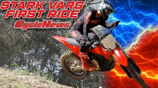First Ride On The Stark Varg Electric Motocross Bike - Cycle News