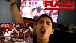 KEVIN OWENS WINS UNIVERSAL CHAMP / TRIPLE H RETURNS 2016 (REACTION)