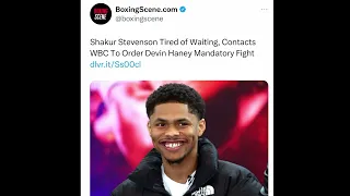 Shakur Stevenson files with the WBC to enforce Haney fight EsNews Boxing