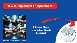8 Crucial Steps Negotiators Should Consider: How to Implement an Agreement! #negotiationtactics