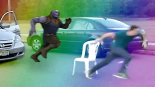 Air Horn Prank on Thanos gone wrong!