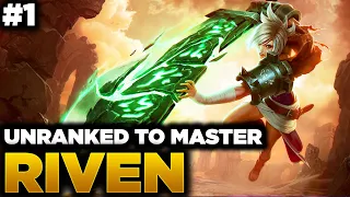 Unranked to Diamond Riven #1 - Season 13 Riven Gameplay - Riven Gameplay Guide(lol) - Best Builds