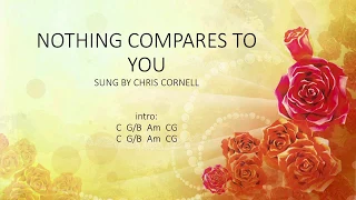 Nothing compares to you -  Chris Cornell (prince cover) Easy chords and Lyrics