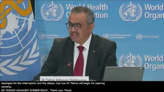 LIVE: Media briefing on global health issues with @DrTedros