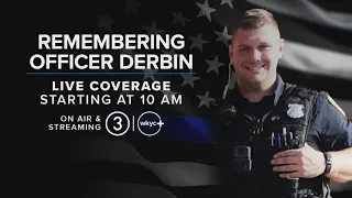 Funeral services for Euclid police officer Jacob Derbin