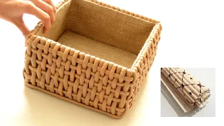 Box idea with bath mat | DIY | creative storage idea