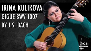 J.S. Bach's "Gigue" BWV 1007 played by Irina Kulikova on a 1965 Marcelino López classical guitar