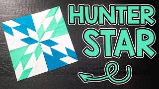 Traditional Hunter Star Quilt Block | Layer Cake Quilt Blocks | Quilt Block Mini Series