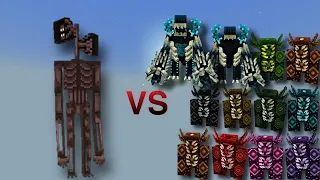 Siren Head (Boss) vs Warden Plus (Zordens,Powerful Wardens) - Mob Battle