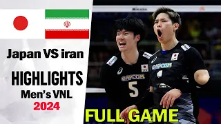 Japan vs  Iran FULL GAME Highlights Men's VNL 2024 | Volleyball nations league 2024 (Replay )