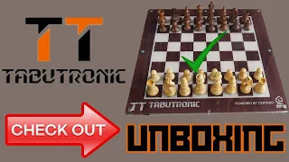 From the makers of Certabo - Tabutronic Cerno electronic chessboard unboxing and weighted piece set