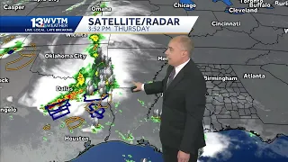Alabama's weekend forecast brings in a threat of some heavy thunderstorms