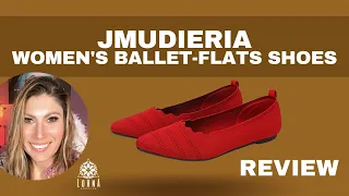 JMUDIERIA Women's Ballet-Flats Pointed Review