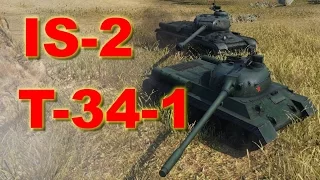 World of Tanks - T-34-1 + IS-2 platoon, 6k dmg, 10 kills