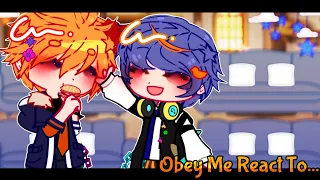 _obey me react to their seiyuu.°•✿