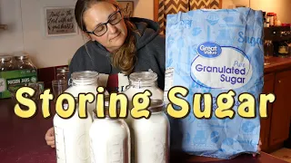 How We Store Sugar For Our Prepper Pantry ~ Easy Long Term Storage!