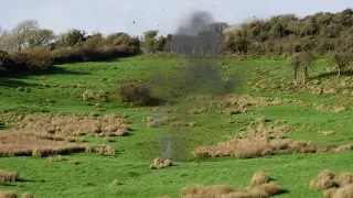 British Army Bomb Disposal detonate the  WW2 mortar bombs that I found.