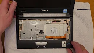 Toshiba Libretto L1 Teardown: Unboxing, SSD, cmos battery, Windows install tips and Tour