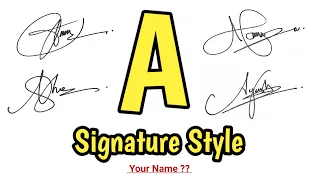 ✔️ How to make a signature - A Signature Style | Signature