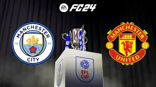 FC 24 | Manchester City vs Manchester United - The Crabao Cup - PS5™ Full Gameplay