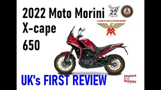 2022 Moto Morini X-Cape 650 UK's FIRST REVIEW