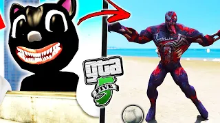 ENCONTREI o VENOM ZUMBI no GTA 5 ! Cartoon Cat