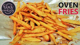Crispy Oven Fries - Homemade Oven Baked French Fries - Easy Snacks Recipe - Hinz Cooking