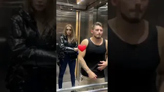 Shmekss bodybuilder elevator prank video funny reaction 😂