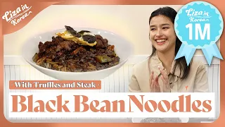 Liza Tries a Jennie Makeup Look and The K-Drama Mukbang Food 'Jajangmyeon' Liza in Korea EP6