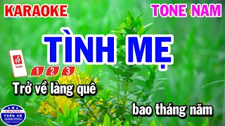 Karaoke Tình Mẹ Tone Nam Nhạc Sống Beat Hay