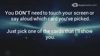 CARD TRICK - I will read your mind through your computer screen