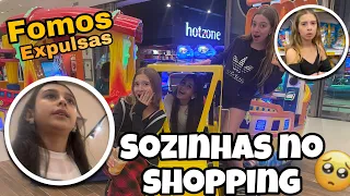 SOZINHAS NO SHOPPING!! FOMOS EXPULSAS( feat: irmãs caliano) #irmascaliano