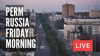 PERM, Russia. The City on Kama River in The Pre-Urals. Morning LIVE