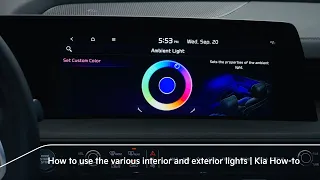 How to use the various interior and exterior lights | Kia How-to